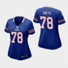 Women's Bills Bruce Smith Royal Game Retired Player Stitched Jersey
