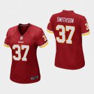 Women's Redskins Fish Smithson Burgundy Game Stitched Jersey