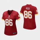 Women's Redskins Jordan Reed Burgundy Game Stitched Jersey