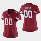 Women's Arizona Cardinals #00 Custom Name and Number Cardinal Stitched Jersey