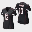 Women's Arizona Cardinals #13 Kurt Warner Black Stitched Jersey