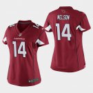 Women's Arizona Cardinals #14 J.J. Nelson Cardinal Stitched Jersey