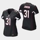 Women's Arizona Cardinals #31 David Johnson Black Stitched Jersey