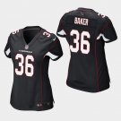 Women's Arizona Cardinals #36 Budda Baker Black Stitched Jersey