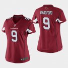 Women's Arizona Cardinals #9 Sam Bradford Cardinal Stitched Jersey