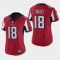 Women's Atlanta Falcons #18 Calvin Ridley Red Stitched Jersey