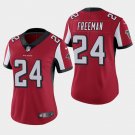 Women's Atlanta Falcons #24 Devonta Freeman Red Stitched Jersey