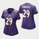 Women's Baltimore Ravens #29 Marlon Humphrey Purple Stitched Jersey