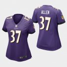 Women's Baltimore Ravens #37 Javorius Allen Purple Stitched Jersey