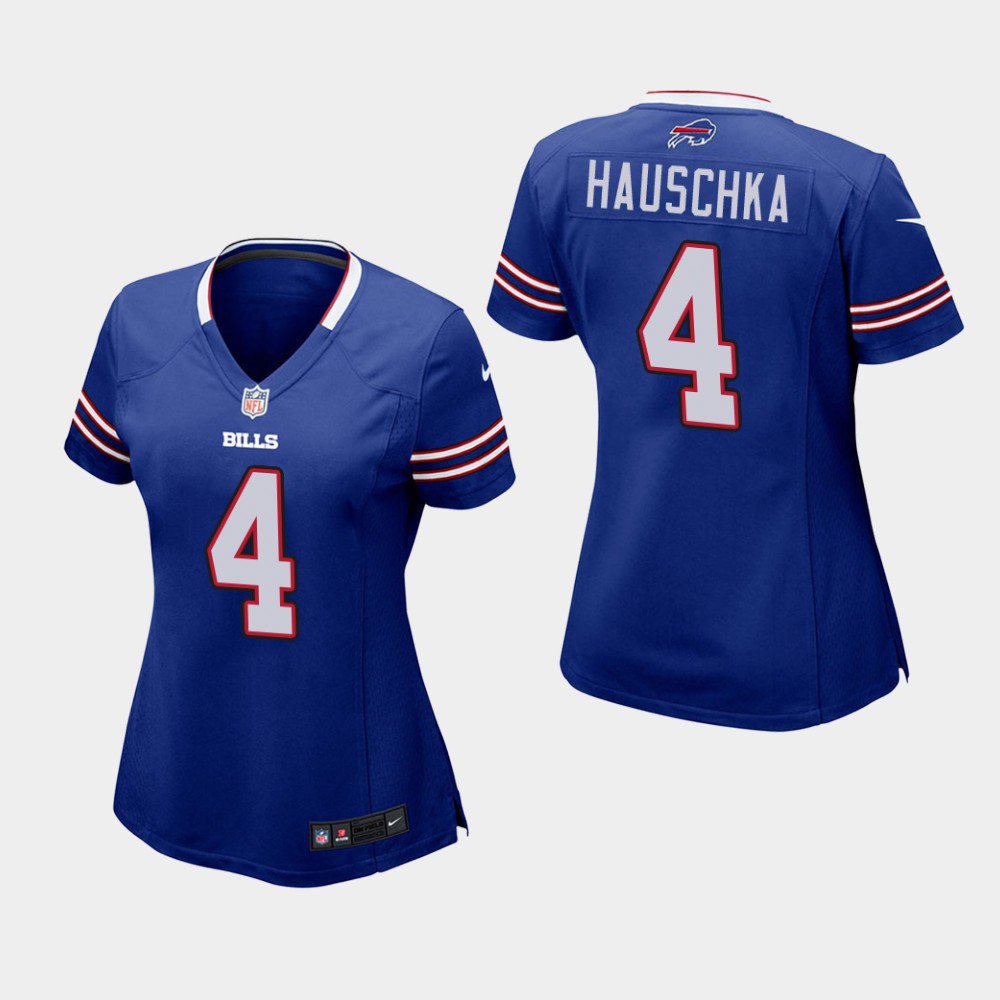 Women's Buffalo Bills #4 Steven Hauschka Royal Stitched Jersey
