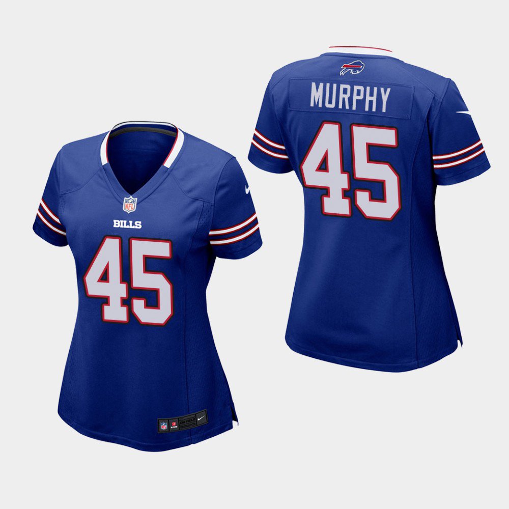 Women's Buffalo Bills #45 Marcus Murphy Royal Stitched Jersey