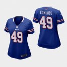 Women's Buffalo Bills #49 Tremaine Edmunds Royal Stitched Jersey
