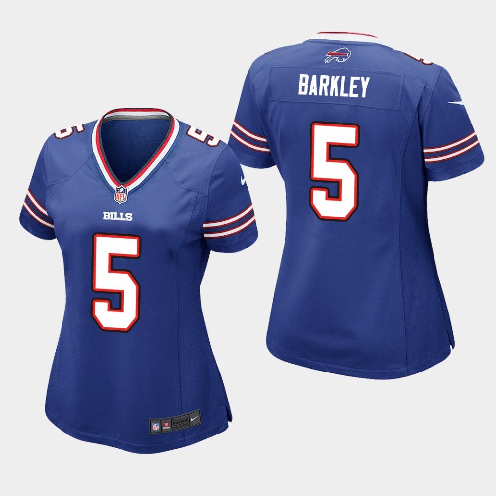 Women's Buffalo Bills #5 Matt Barkley Royal Stitched Jersey