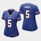 Women's Buffalo Bills #5 Matt Barkley Royal Stitched Jersey