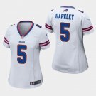 Women's Buffalo Bills #5 Matt Barkley White Stitched Jersey