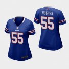 Women's Buffalo Bills #55 Jerry Hughes Royal Stitched Jersey