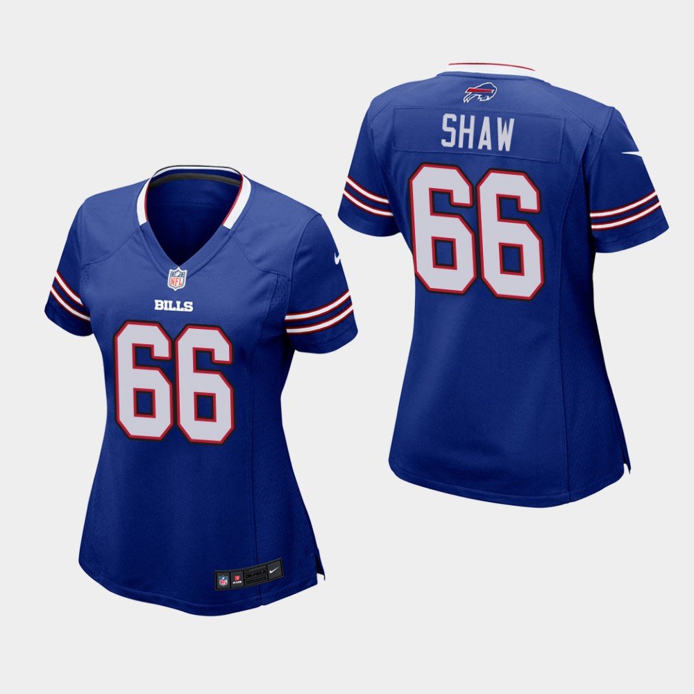 Women's Buffalo Bills #66 Billy Shaw Royal Stitched Jersey