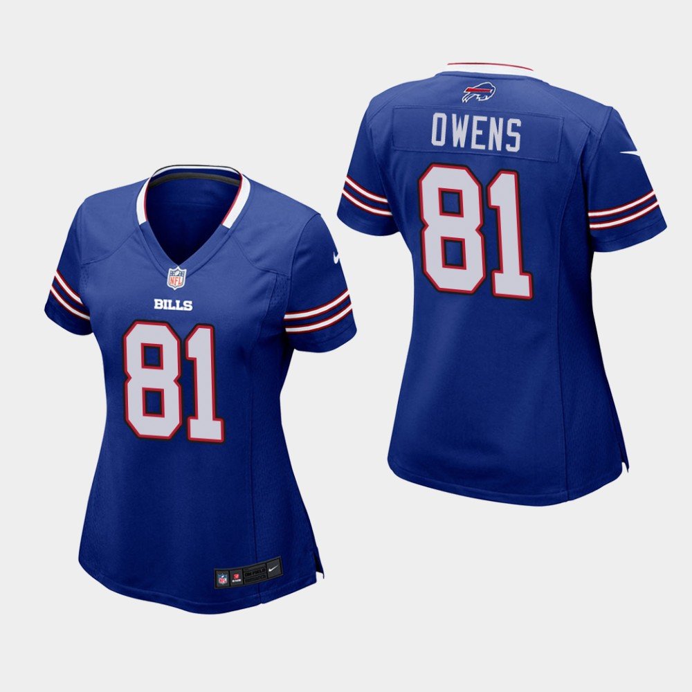 Women's Buffalo Bills #81 Terrell Owens Royal Stitched Jersey