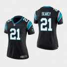 Women's Carolina Panthers #21 Da'Norris Searcy Black Stitched Jersey