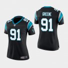 Women's Carolina Panthers #91 Kevin Greene Black Stitched Jersey