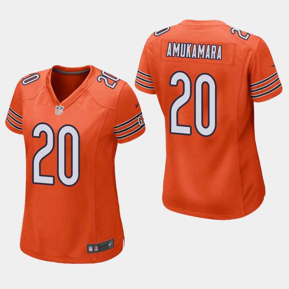 Women's Chicago Bears #20 Prince Amukamara Orange Stitched Jersey
