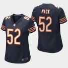 Women's Chicago Bears #52 Khalil Mack Navy Stitched Jersey