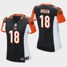 Women's Cincinnati Bengals #18 A.J. Green Black Stitched Jersey