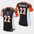 Women's Cincinnati Bengals #22 William Jackson III Black Stitched Jersey