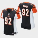 Women's Cincinnati Bengals #92 Chris Baker Black Stitched Jersey