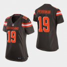Women's Cleveland Browns #19 Breshad Perriman Brown Stitched Jersey
