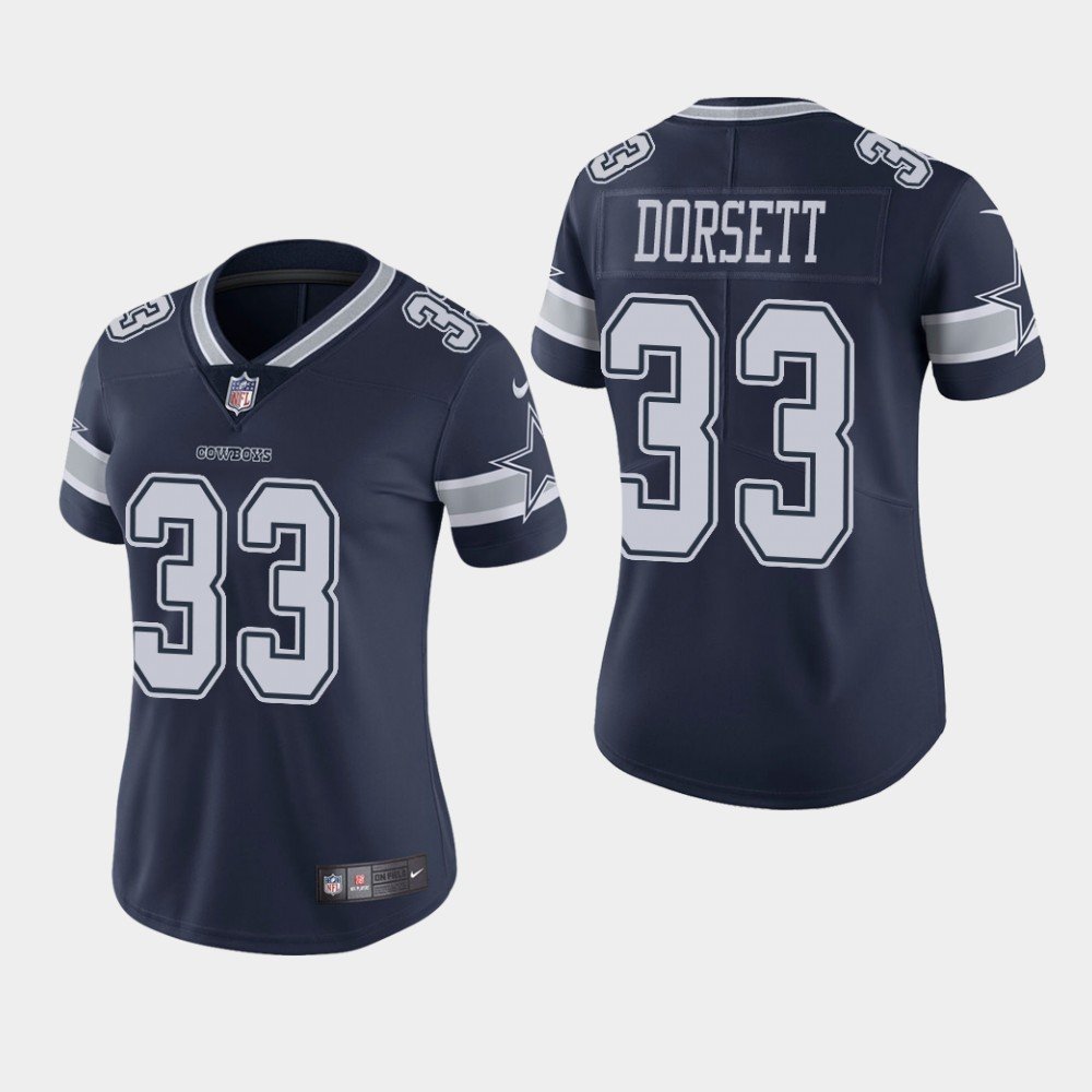 Women's Dallas Cowboys #33 Tony Dorsett Navy Stitched Jersey