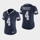 Women's Dallas Cowboys #4 Dak Prescott Navy Stitched Jersey