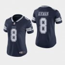 Women's Dallas Cowboys #8 Troy Aikman Navy Stitched Jersey