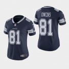 Women's Dallas Cowboys #81 Terrell Owens Navy Stitched Jersey