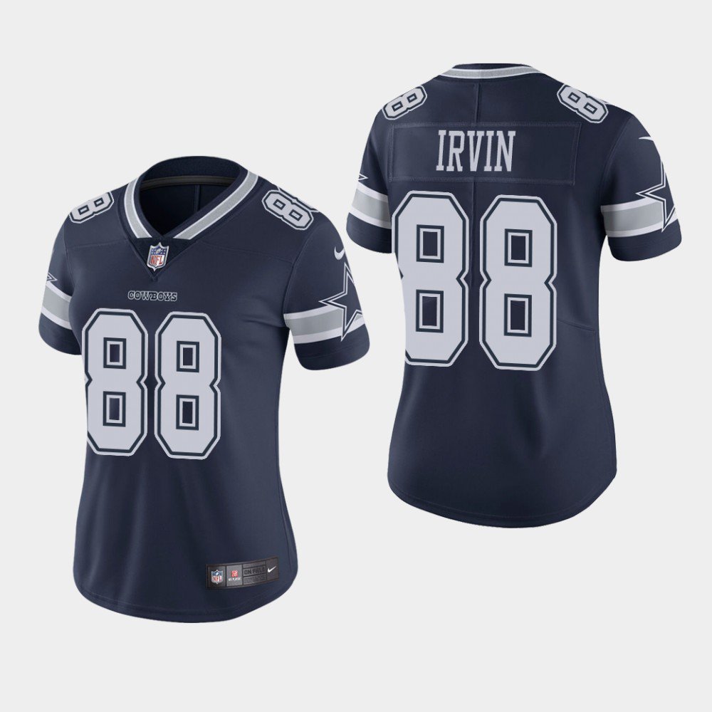 Women's Dallas Cowboys #88 Michael Irvin Navy Stitched Jersey