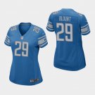 Women's Detroit Lions #29 LeGarrette Blount Blue Stitched Jersey