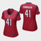 Women's Houston Texans #41 Zach Cunningham Red Stitched Jersey