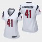 Women's Houston Texans #41 Zach Cunningham White Stitched Jersey