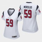 Women's Houston Texans #59 Whitney Mercilus White Stitched Jersey