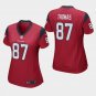 Women's Houston Texans #87 Demaryius Thomas Red Stitched Jersey