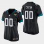 Women's Jacksonville Jaguars #00 Custom Name and Number Black Stitched Jersey