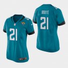 Women's Jacksonville Jaguars #21 A.J. Bouye Teal Stitched Jersey