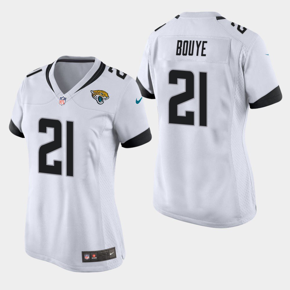 Women's Jacksonville Jaguars #21 A.J. Bouye White Stitched Jersey