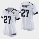 Women's Jacksonville Jaguars #27 Leonard Fournette White Stitched Jersey