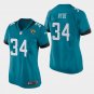 Women's Jacksonville Jaguars #34 Carlos Hyde Teal Stitched Jersey