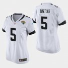 Women's Jacksonville Jaguars #5 Blake Bortles White Stitched Jersey