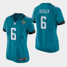 Women's Jacksonville Jaguars #6 Cody Kessler Teal Stitched Jersey