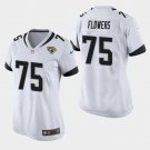 Women's Jacksonville Jaguars #75 Ereck Flowers White Stitched Jersey