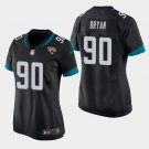 Women's Jacksonville Jaguars #90 Taven Bryan Black Stitched Jersey