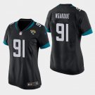 Women's Jacksonville Jaguars #91 Yannick Ngakoue Black Stitched Jersey